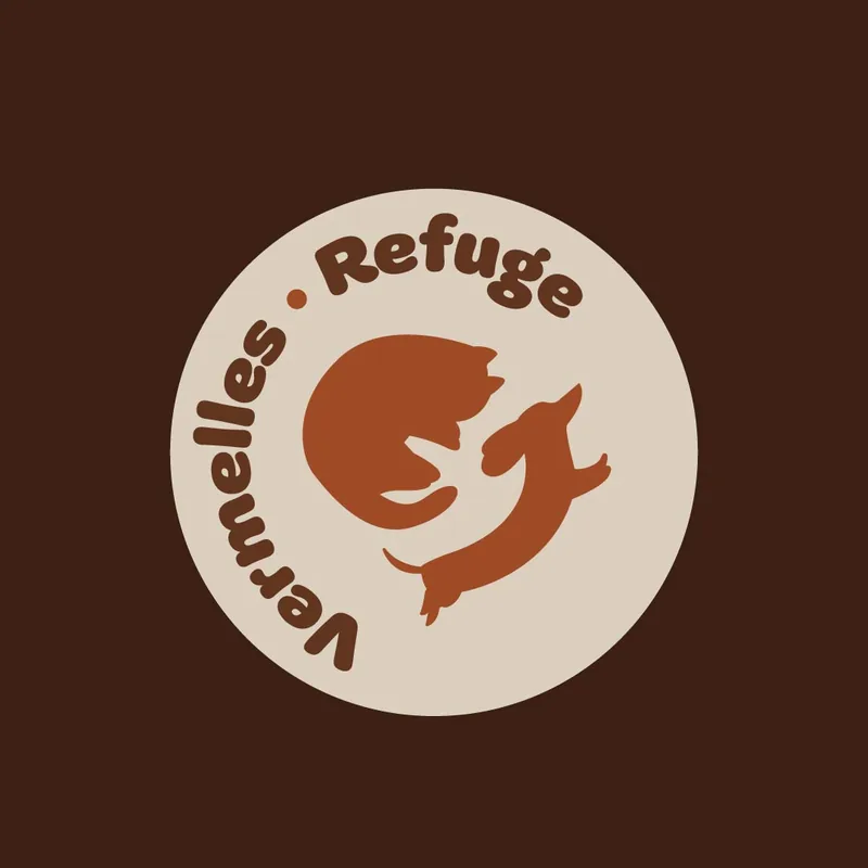 Vermelles Refuge — circular animal-shelter logo
